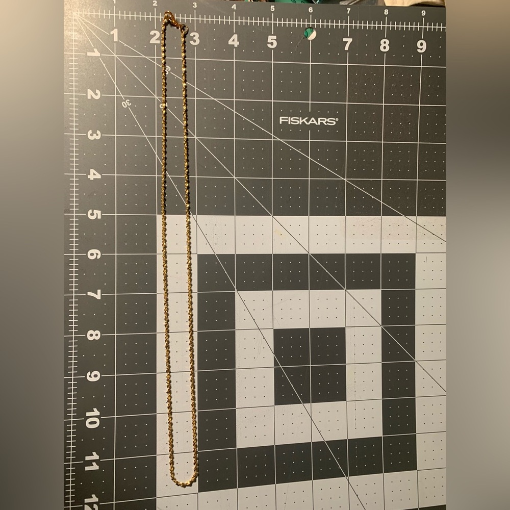 Gold-Tone Diamond Cut Twisted Rope Necklace - Women Jewelry - Picture 2 of 5